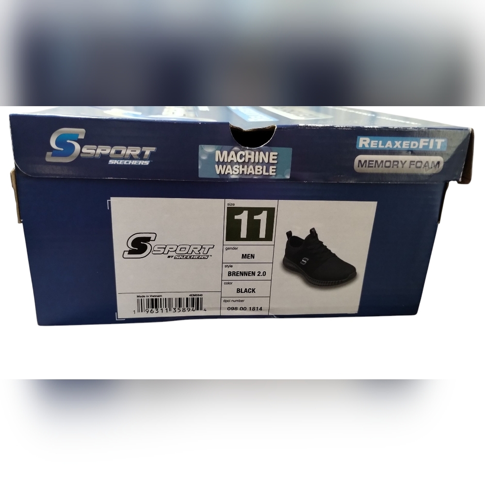 Men's SKECHERS Black Athletic Shoes Size 11 Memory Foam - Picture 5 of 9